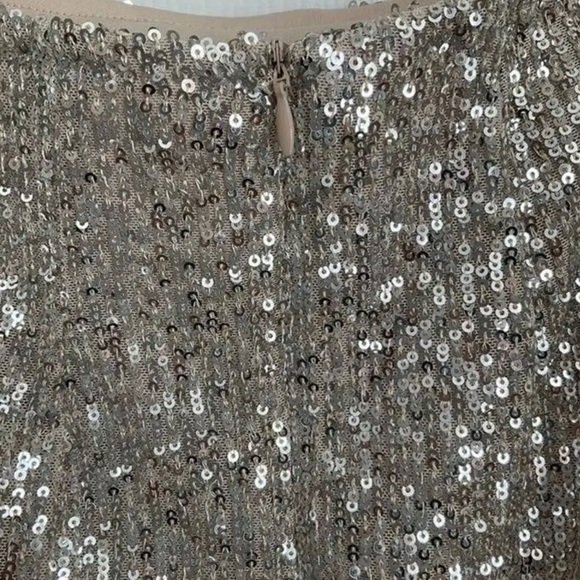 NWOT love on a hanger champagne glitter mini skirt - Picture 8 of 9